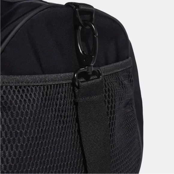 Adidas by Stella McCartney Round Duffle Gym Athleisure Bag Black Mesh Duffel Bag